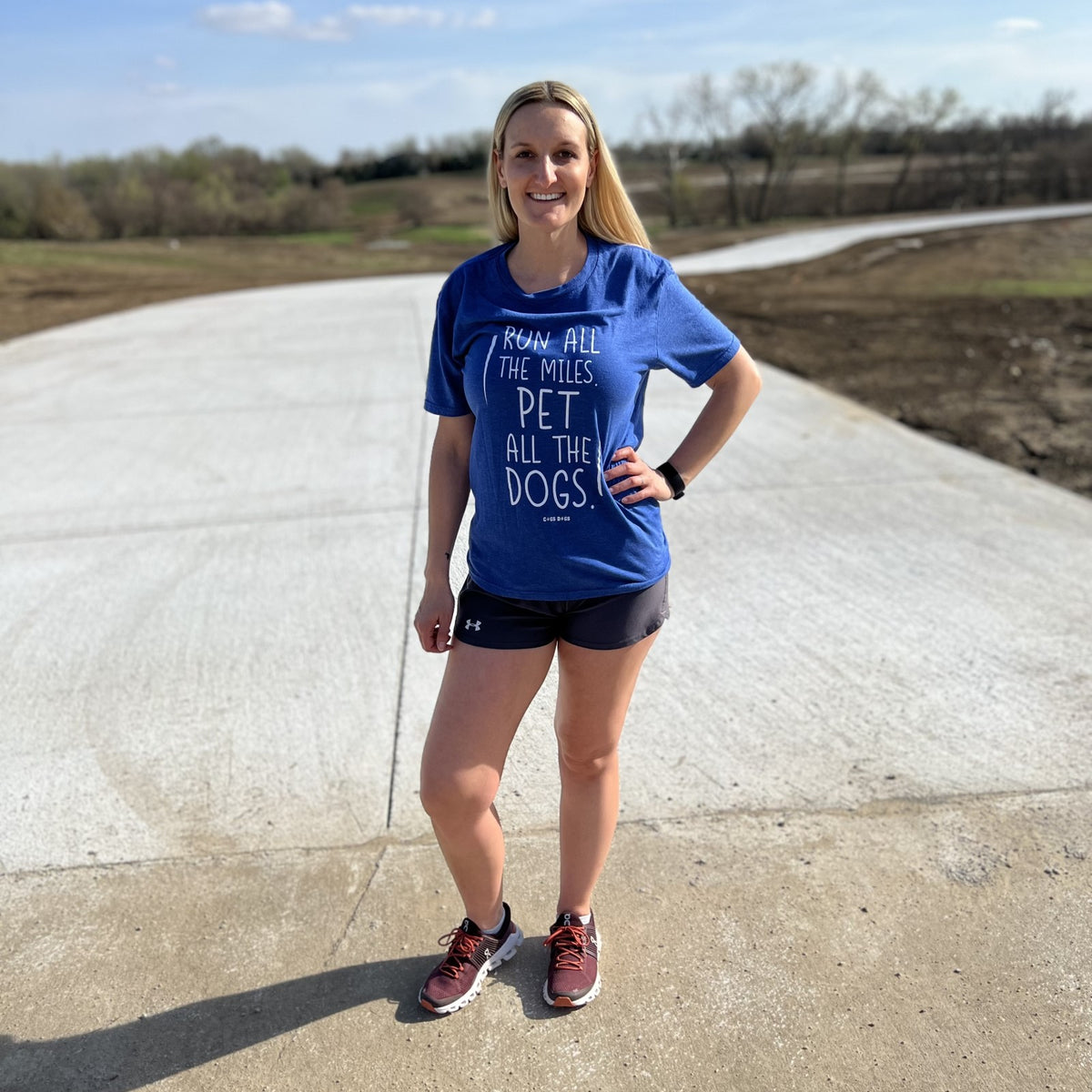 Running Short Sleeve T-Shirt - Boston Route | Royal, AL, Unisex | Gone for A Run